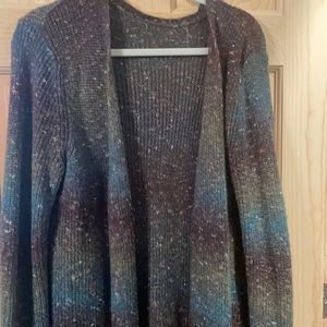 Natural reflections large open sweater multicolor